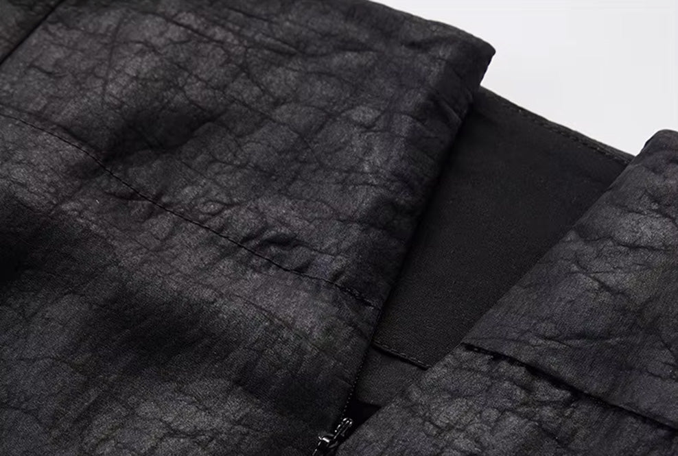 Construction detail showing the  invisible zipper integrated into the right side seam between the front yoke and back panel — From Borcelleclothes.