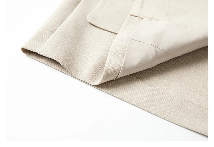 View of the jacket’s bottom hem, unfolded to display construction and finish. From Borcelleclothes.
