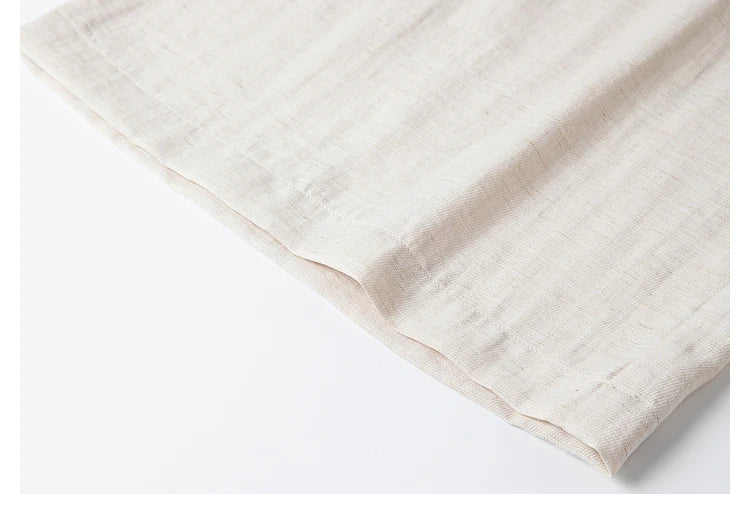 Bottom hem of the Bon Jour trousers, featuring clean stitching and relaxed leg opening. From Borcelleclothes.
