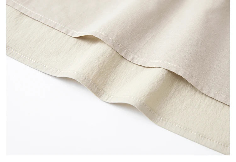Inside view of skirt hem and lining — clean finish and inner structure shown in detail. From Borcelleclothes.