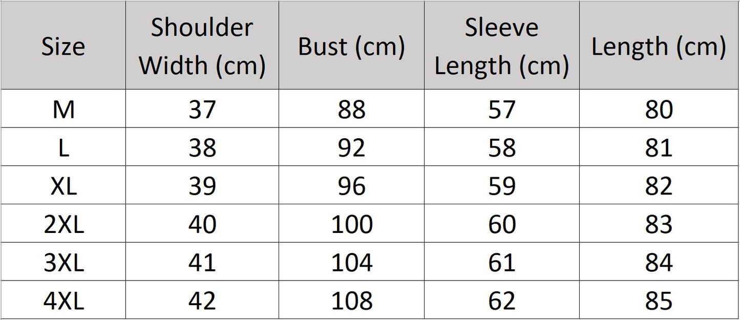 Women's size chart for a Sheepskin coat in Independence color, with rectangular striped mink collar, extended cuffs, wide welt pockets, and a self-tie belt. — From Borcelleclothes.