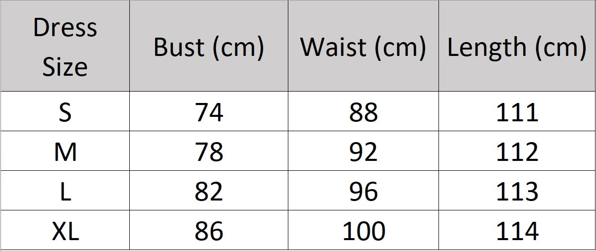 Women's size chart for a dress of the Two-Piece Set with a denim short-sleeve jacket and sleeveless knit dress in matching muted tone. From Borcelleclothes.