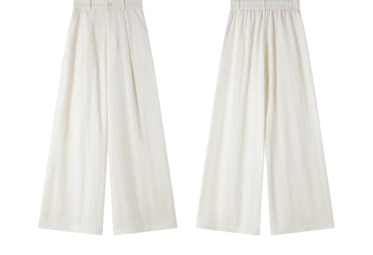 Front and back view of the Spring Wood trousers. From Borcelleclothes.