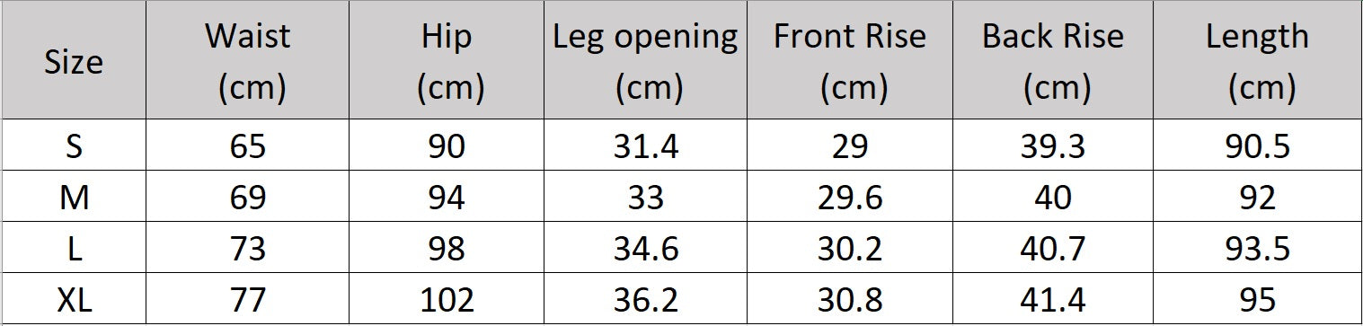 Women's size chart for tailored cropped trousers, featuring front pleats, tonal decorative buttons, and a discreet embroidered signature at the waistband. From Borcelleclothes.